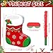 Harrycle Christmas Stocking Piata 16 Inch Christmas Mexican Piata with Stick Blindfold Pack Xmas Bundle for Xmas Birthday Holiday Party Game Container Favor Photo Prop Decoration - Image 4