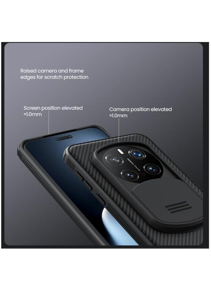 عام متوافقة مع حافظة هونر ماجيك 7 برو كام شيلد برو قابلة للارتداء والانزلاق، واقية خصوصية العدسة للصور، غطاء خلفي لحماية هاتف Magic 7 Pro 5G - Image 3