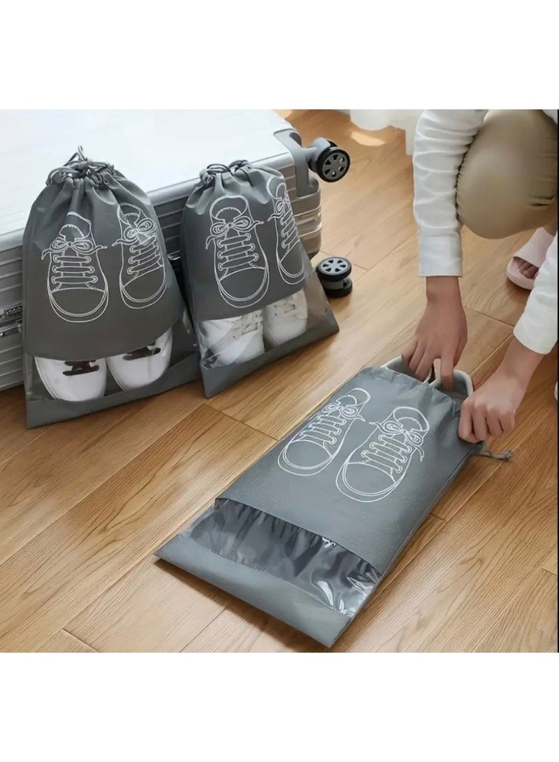 حقائب تخزين أحذية السفر - خفيفة الوزن، شفافة، 10 قطع - Image 3