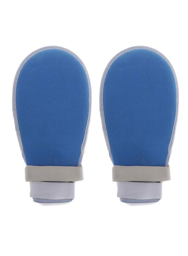 FveBzem 1 Pair Hands Finger Control Mitts Dementia Safety Restraint Gloves Hand Infection Protectors Padded Mitts Safety Prevent Finger Harm Fixed Gloves for Medical Restraints Patient Elderly - Image 2