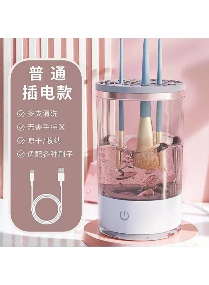 منظم ومنظف فرش المكياج متعدد الاستخدام – حامل فرش مع سطح تنظيف عملي للحفاظ على الفرش نظيفة ومرتبة HR - Image 2