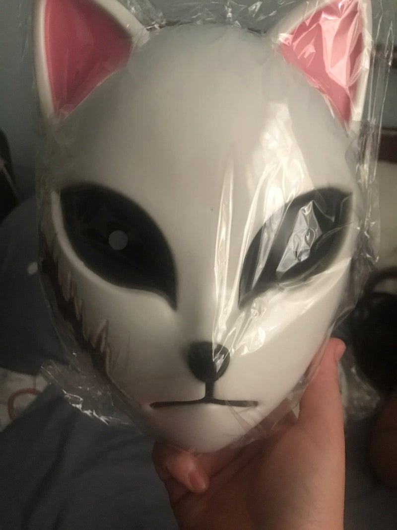 damdos Halloween Prop Cosplay Mask for Makomo Tanjirou Sabito Cosplay Masks Birthday Gifts (Sabito) - Image 3