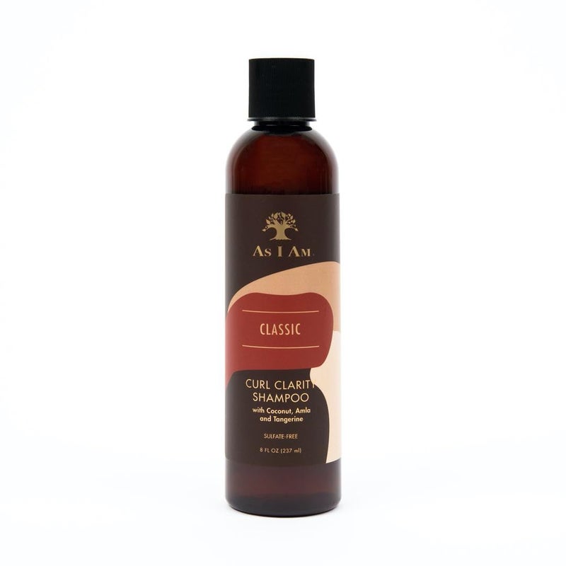As I Am Curl Clarity Shampoo  8 ounce  with Coconut Amla  Tangerine  Gently Cleanses Curly Hair  Vegan  Cruelty Free  Sulphate Free  Parabens Free  Phthalate Free