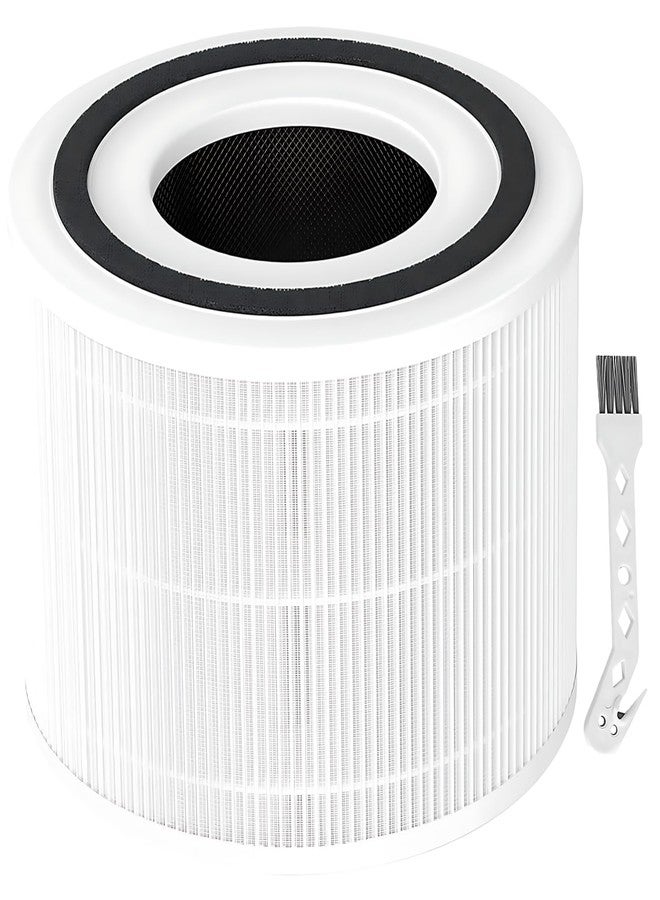 BRENSTEN 1 Pack Core 300 Replacement Filter for True HEPA LEVOIT Core 300 and Core 300S Air Purifier, Core 300-RF, 3-in-1 H13 Activated Carbon Filtration System for Dust, Lint, Pollen, Pet Dander etc. (White) - Image 2