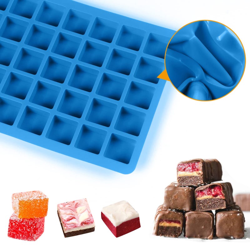 Sidosir Square Caramel Candy Mold Silicone, 40-Cavity Gummy Silicone Molds for Fat Bombs, Chocolate Truffles Mold for Hard Candy, Ice Cube - Image 4