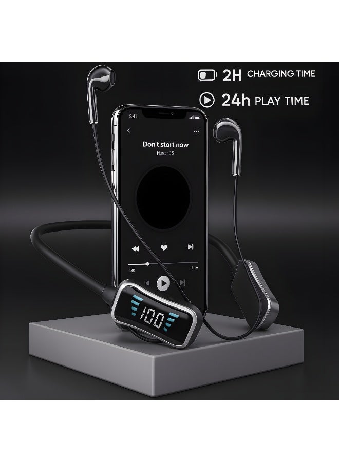 U100I Wireless Headphones with up to 30 hours of playtime, TF card support, and a comfortable foldable design. - Image 3