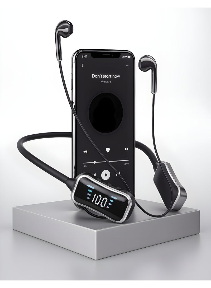 U100I Wireless Headphones with up to 30 hours of playtime, TF card support, and a comfortable foldable design. - Image 4