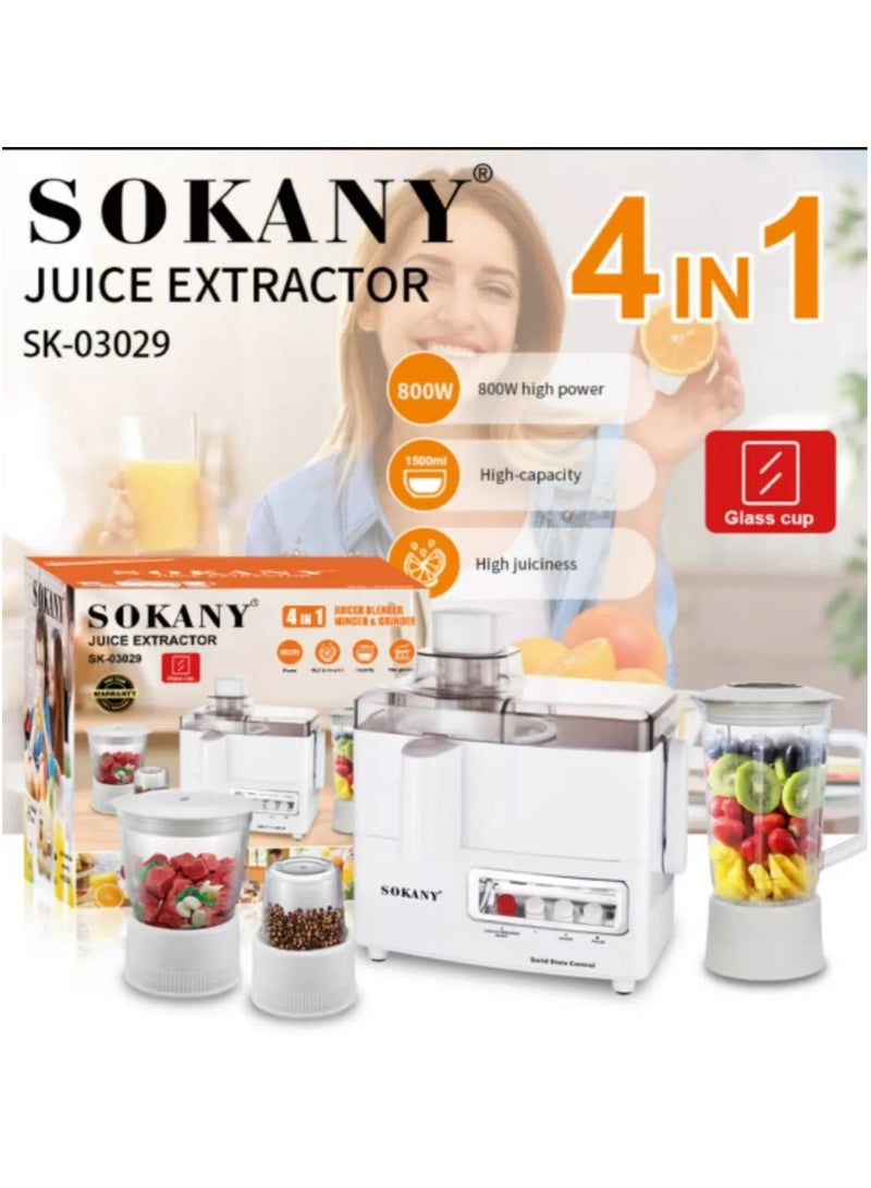 سوكاني محضر طعام 4 في 1 ابيض SK-03029 - Image 2