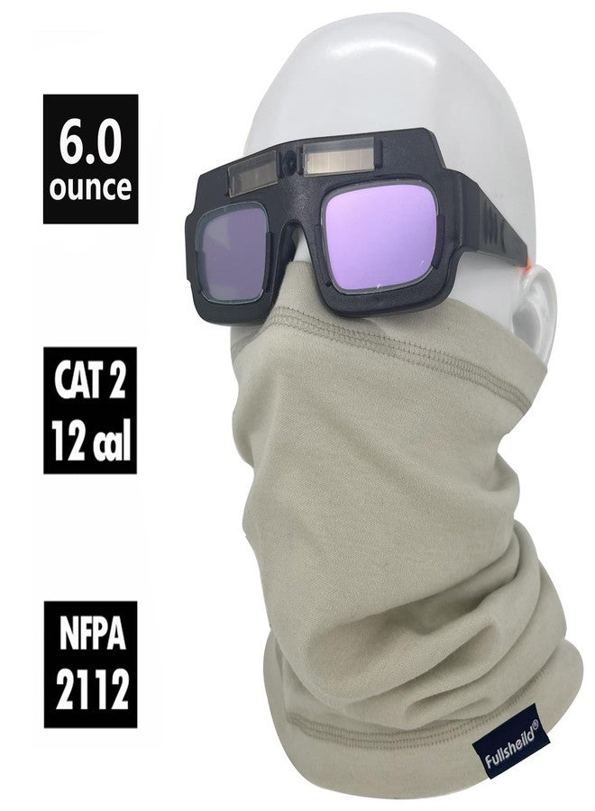 Fullsheild FR Flame Resistant Face Mask Full Cover Neck Gaiter Snood for Welding Hunting Army Military Working (LightKhaki, Onesize) - Image 2