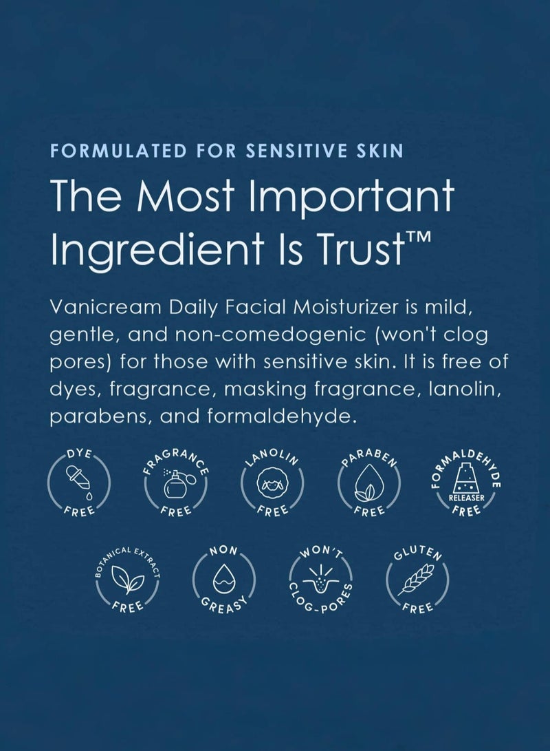 Vanicream Daily Facial Moisturizer With Ceramides and Hyaluronic Acid - Formulated Without Common Irritants for Those with Sensitive Skin  - Image 3