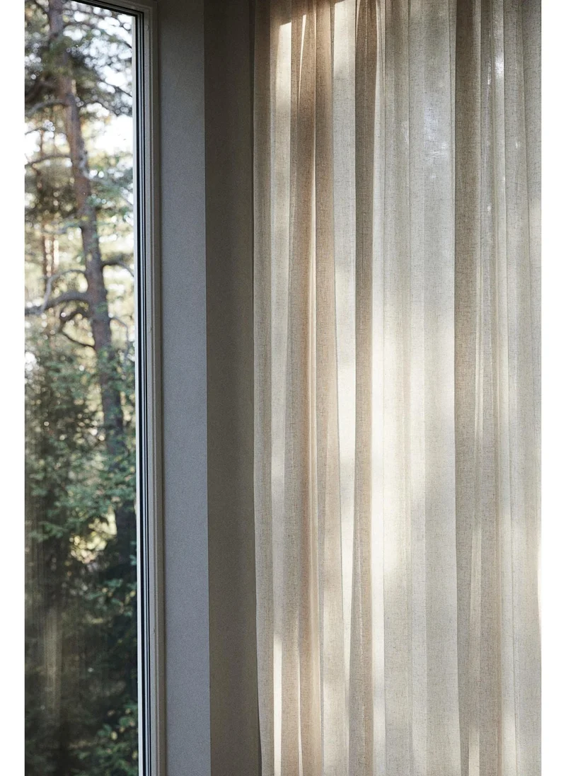 اتش اند ام 2-pack linen-blend curtain lengths