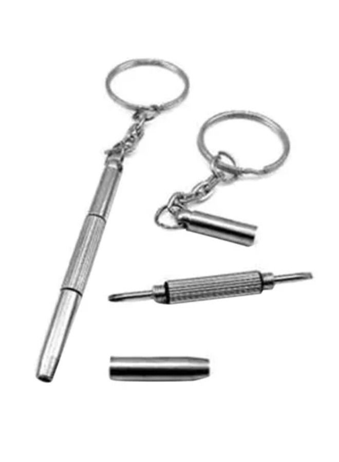 Multifunction Eyeglass Screwdriver Mini Hand Tool 3 In 1 Eyeglass Screwdriver With Key Chain - Image 1