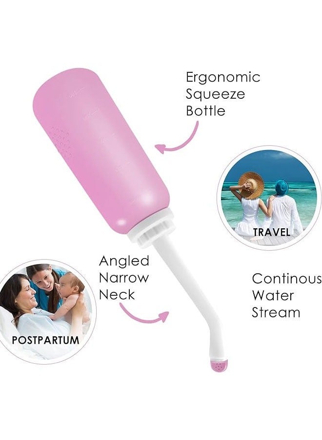 HOMESTAR Portable Bidet Sprayer And Travel With Hand Held Bottle 500ML (Pink Color) - Image 3