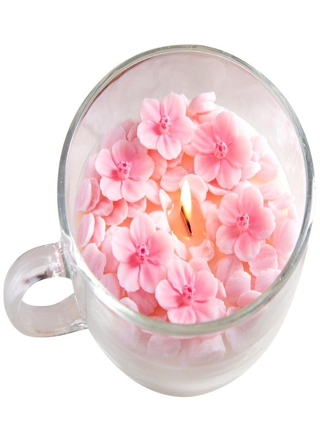 iLikePar Romantic Sakura Cup Scented Soy Candle for Birthday Gift Wedding Favor - Image 1