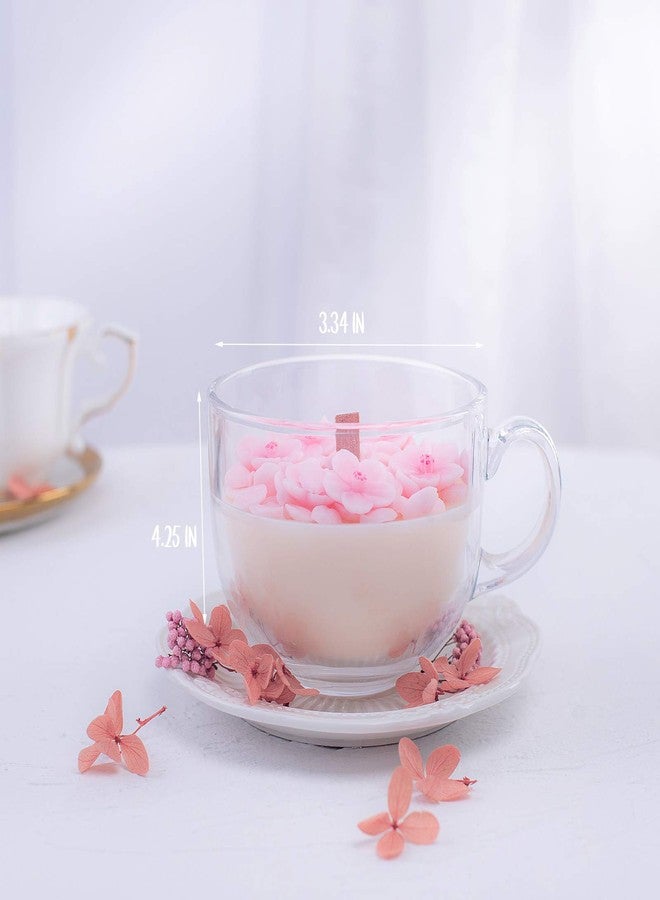 iLikePar Romantic Sakura Cup Scented Soy Candle for Birthday Gift Wedding Favor - Image 2