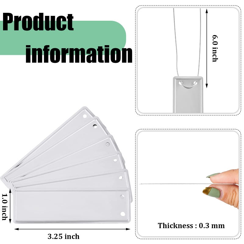 Ripeng 120 Pieces Aluminum Metal Plant Labels Writable Seedling Tree Tags with 6 Inch Wires Waterproof Double Sided Write for Plant Garden Marker Outdoor Identification and Greenhouse - Image 2