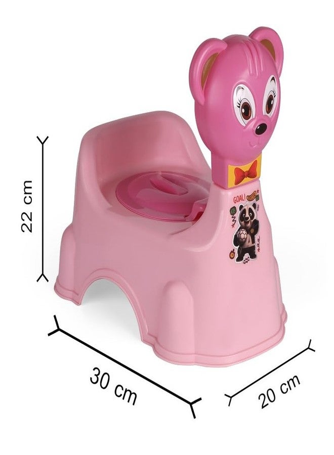 نابيا مقعد تدريب الأطفال على استخدام المرحاض بتصميم وجه قطة من نابيا للأطفال (من 6 إلى 36 شهرًا)، مقعد تدريب الأطفال على استخدام المرحاض مع وعاء قابل للإزالة وغطاء قابل للإغلاق (وردي) - Image 3