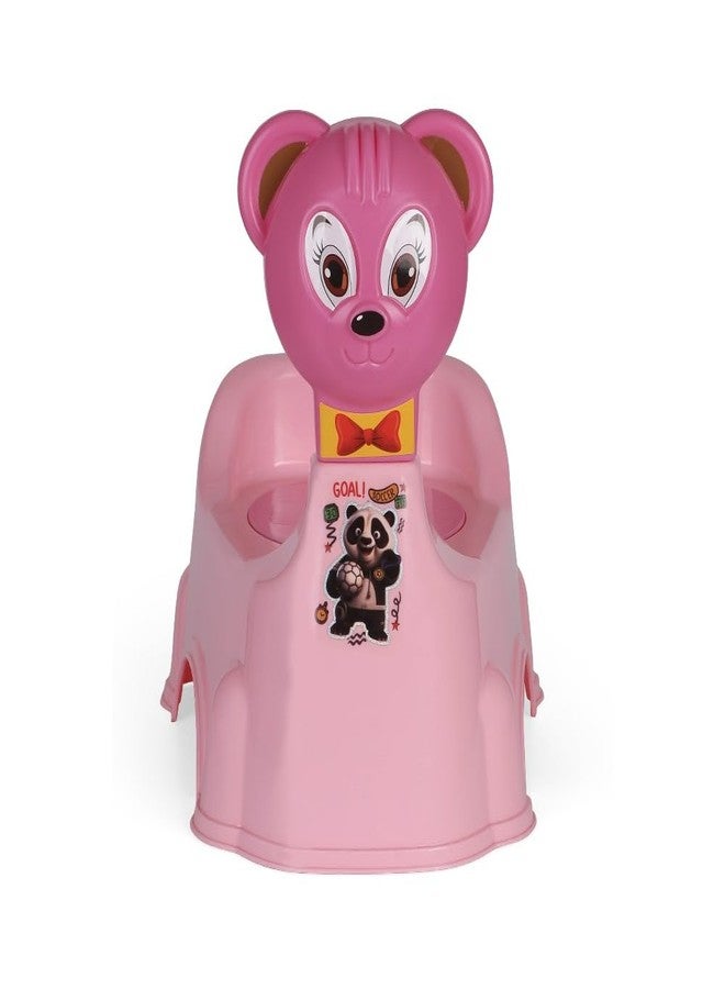 نابيا مقعد تدريب الأطفال على استخدام المرحاض بتصميم وجه قطة من نابيا للأطفال (من 6 إلى 36 شهرًا)، مقعد تدريب الأطفال على استخدام المرحاض مع وعاء قابل للإزالة وغطاء قابل للإغلاق (وردي) - Image 4