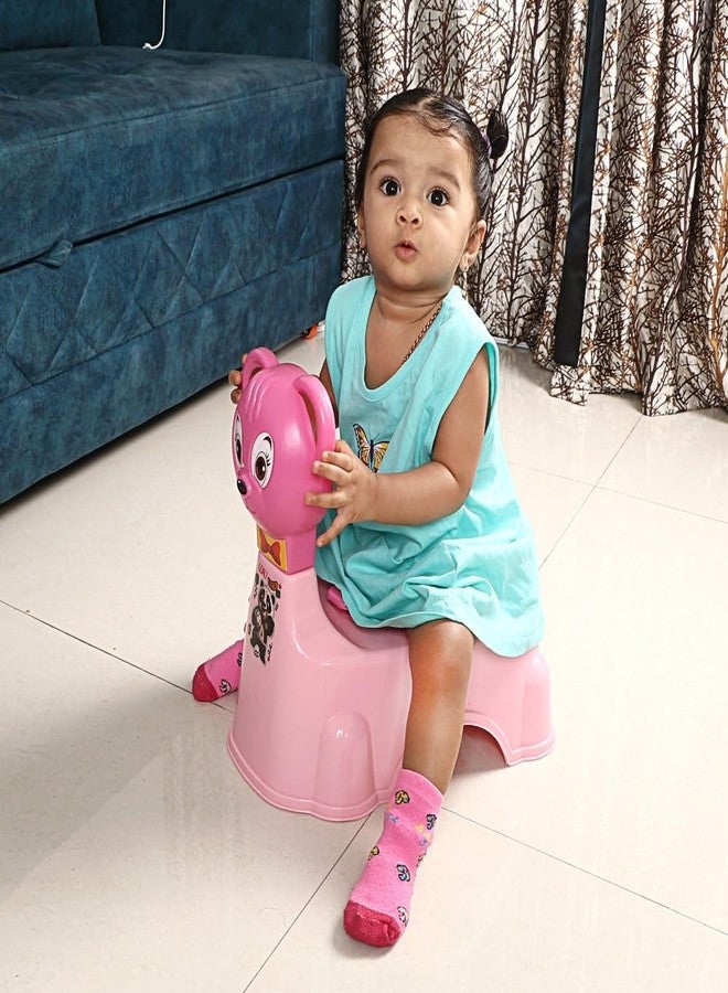 نابيا مقعد تدريب الأطفال على استخدام المرحاض بتصميم وجه قطة من نابيا للأطفال (من 6 إلى 36 شهرًا)، مقعد تدريب الأطفال على استخدام المرحاض مع وعاء قابل للإزالة وغطاء قابل للإغلاق (وردي) - Image 5