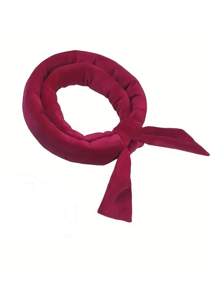 Heatless Curling Rod Headband, No Heat Curl Ribbon with Scrunchie, Sleeping Curls Ribbon Hair Rollers, Natural Soft Wave DIY Hair Rollers Styling Tool