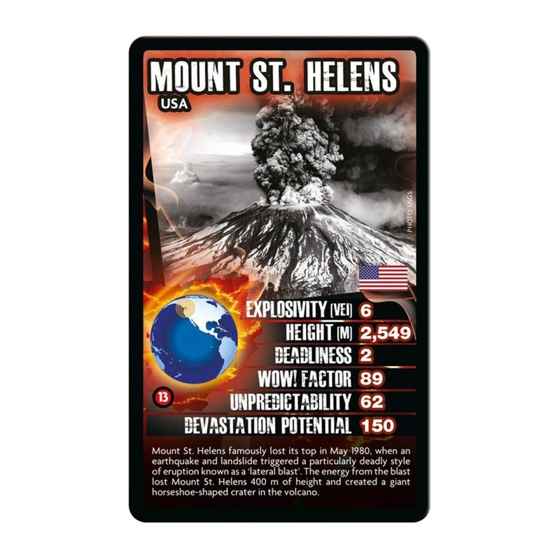 Top Trumps Volcanoes Top Trumps Card Game - Image 3