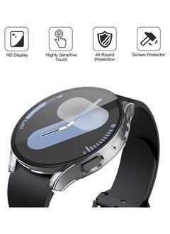 X-level Screen Protector Case 44mm for Samsung Galaxy Watch 7, 2 in 1 Samsung Galaxy Watch 7 Case with Tempered Glass Hard PC Shockproof Cover，Full Coverage Soft TPU Case Protective Screen Cover  - Image 2