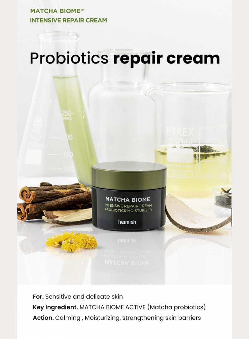 HEIMISH Matcha Biome Intensive Repair Cream 50ml - Deep Moisturizing and Repairing Cream with Antioxidant-Rich Matcha Extract - Image 3