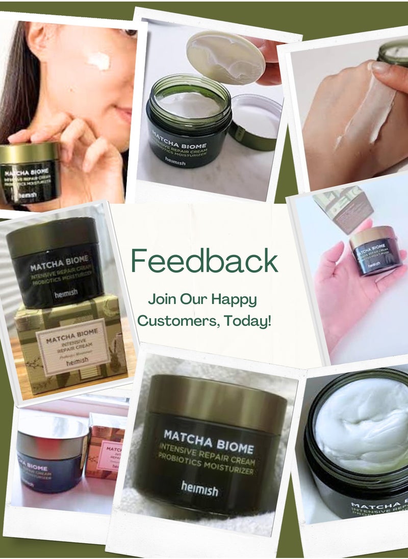 Heimish HEIMISH Matcha Biome Intensive Repair Cream 50ml - Deep Moisturizing and Repairing Cream with Antioxidant-Rich Matcha Extract  - Image 3