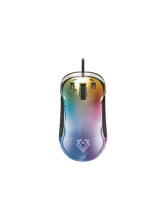 VERTUX Phoenix Mouse With Transparent RGB Design Upto 12000 Black - Image 1