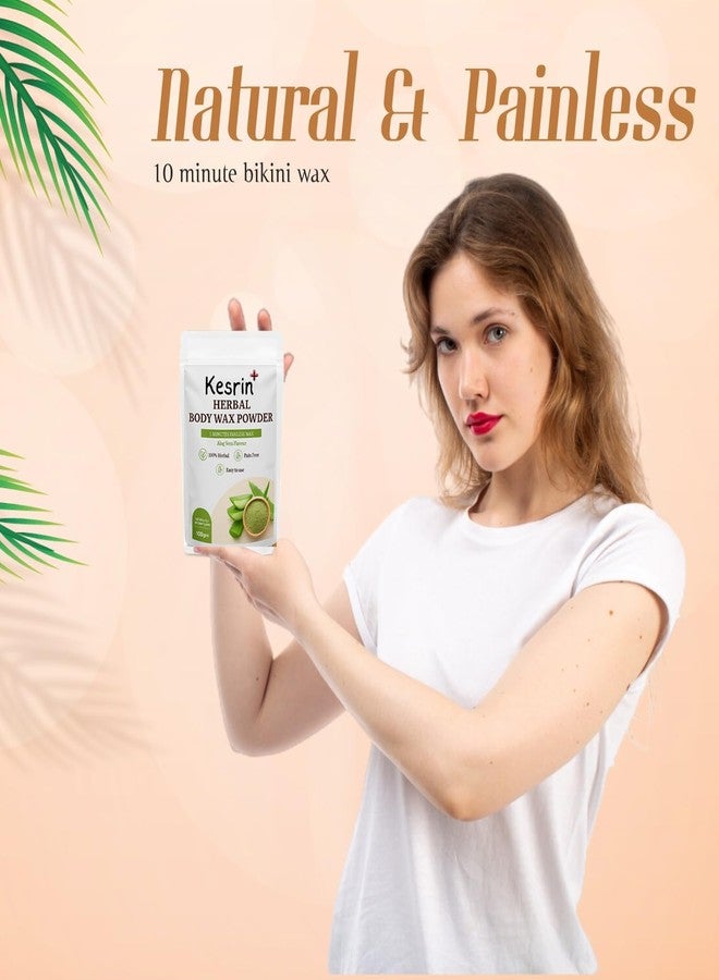Kesrinplus Herbal Body Wax Powder for Women & Men | Painless Waxing in 5 Minutes | Aloe Vera Extract | Hair Removal Powder for All Skin Types - 100g - Image 5
