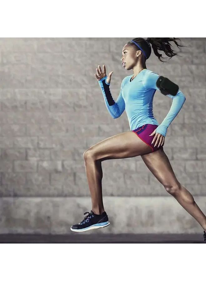 Blue Armband Earphone Holder For Outdoor Running One Size - Image 3