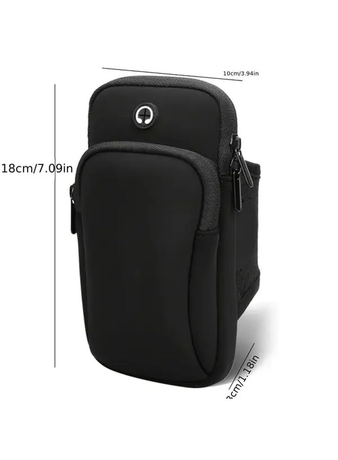 Blue Armband Earphone Holder For Outdoor Running One Size - Image 2