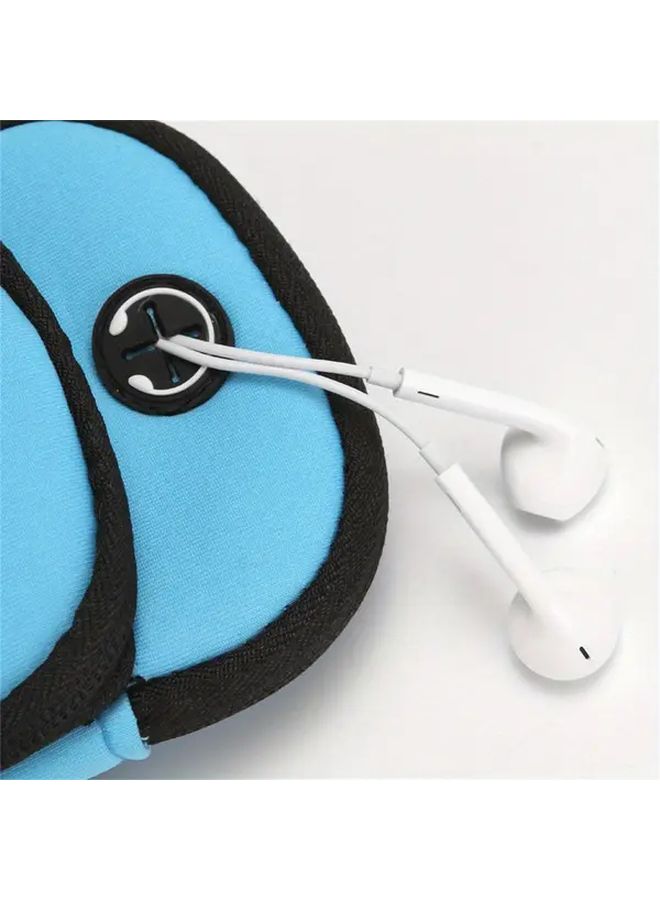 Blue Armband Earphone Holder For Outdoor Running One Size - Image 5