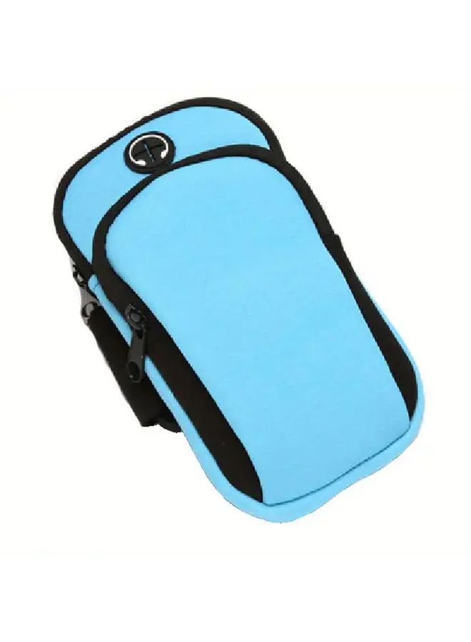 Blue Armband Earphone Holder For Outdoor Running One Size - Image 4