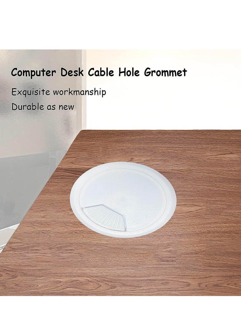 Barakah 10pcs Desk Grommet 60mm Desk Cable Grommet Desk Cable Hole Covers with Hole Saw Ideal Solution for Office and Home Table Cable - Image 3