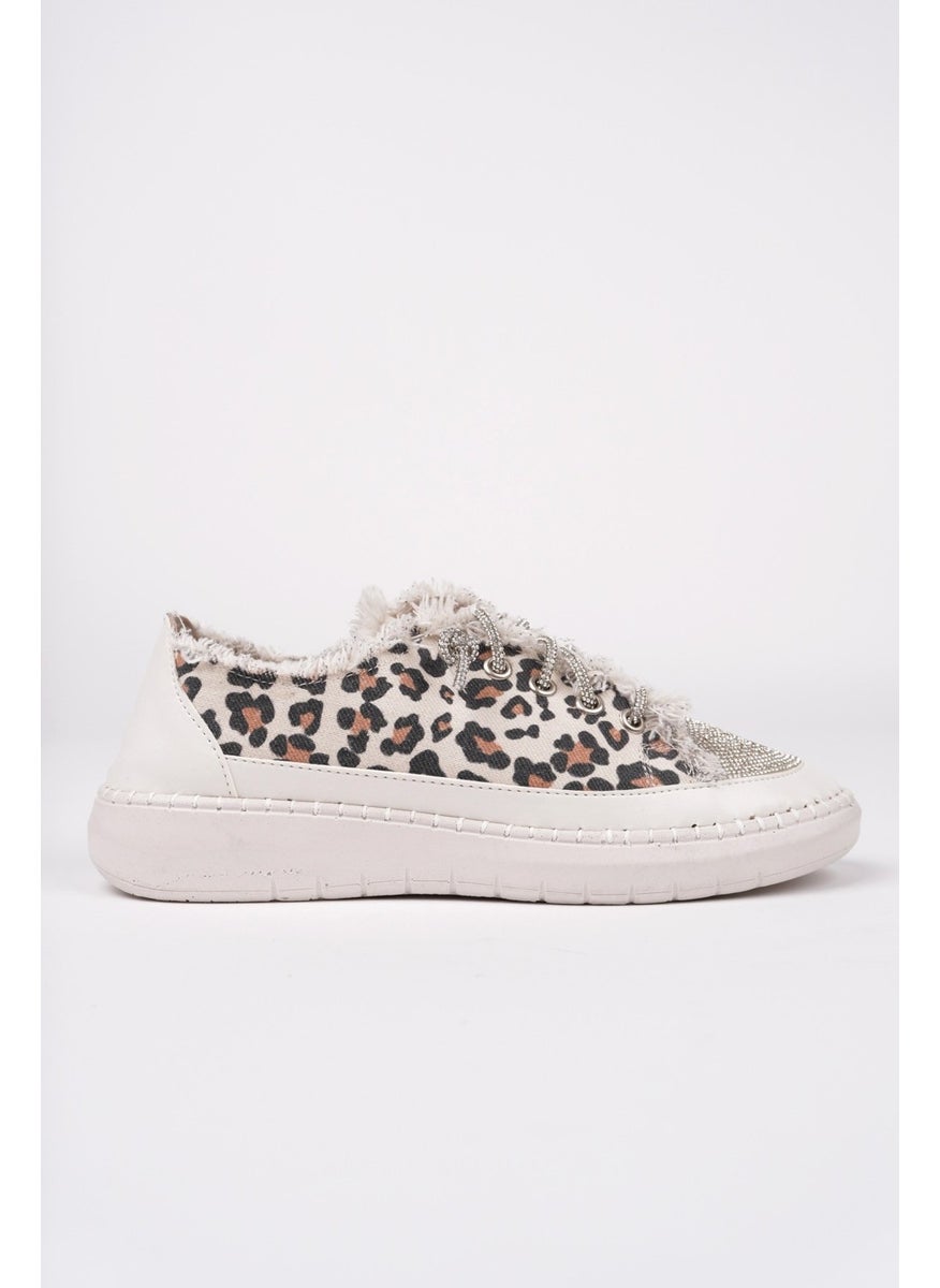 muggo Damsel Lace-Up Stoned Women's Casual Denim Sneaker Sports Shoes  - Image 3