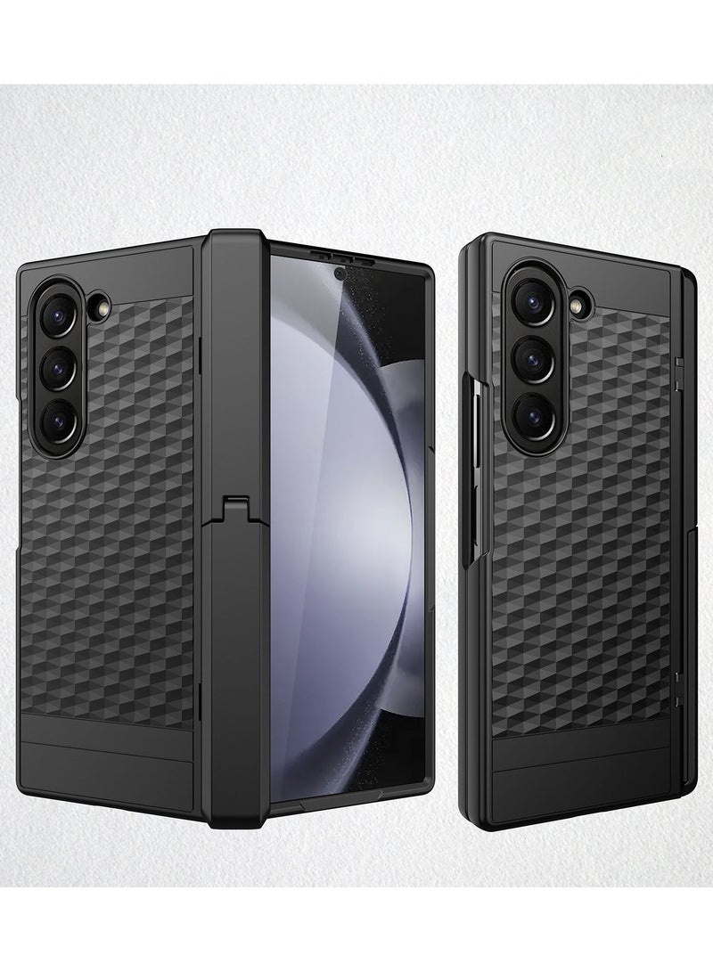 general for Samsung Z Fold 6 Case with Hinge Protector, Galaxy Z Fold 6 Case with Kickstand & Screen Protector,3D Cube Stand Case for Galaxy Fold 6 5G Phone - Image 1