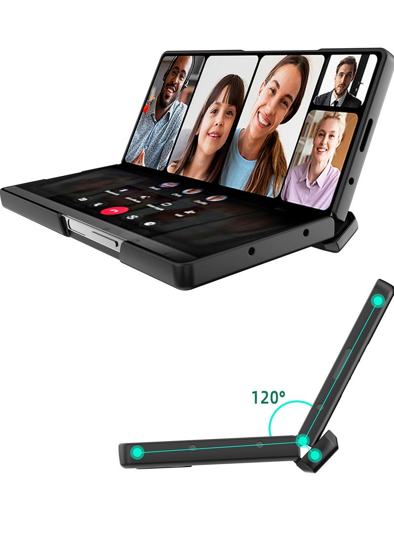 general for Samsung Z Fold 6 Case with Hinge Protector, Galaxy Z Fold 6 Case with Kickstand & Screen Protector,3D Cube Stand Case for Galaxy Fold 6 5G Phone - Image 4