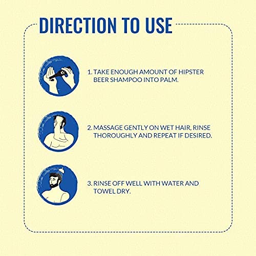 Hipster Beer Shampoo Dandruff Control 250ml | Shampoo For Men | No Alcohol, No Paraben - Image 4