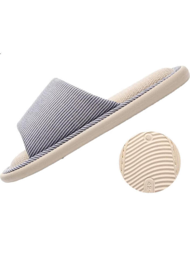 Xggc Four-Season Slippers For Men And Women, Spring And Autumn Indoor Home Use, Fabric, Sweat-Absorbing, Breathable, Cotton And Linen Slippers, Red, Size 38-39 - Image 3