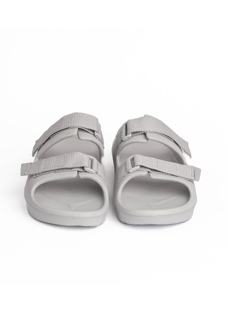 Onda - Scootch Double Buckle Slipper Grey For Men - Image 1