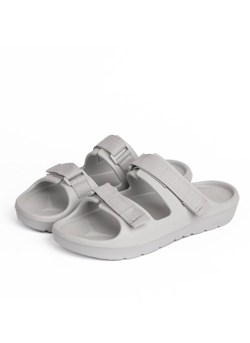 Onda Scootch Double Buckle Slipper Grey For Men  - Image 1