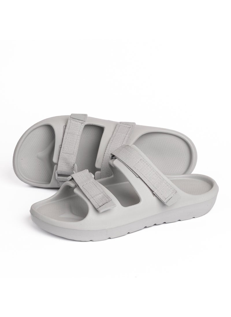 Onda Scootch Double Buckle Slipper Grey For Men  - Image 4