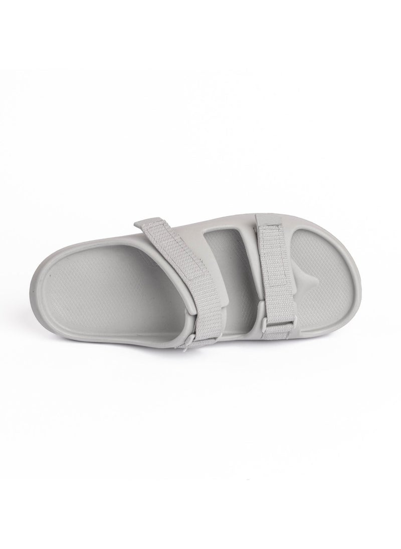 Onda Scootch Double Buckle Slipper Grey For Men  - Image 2