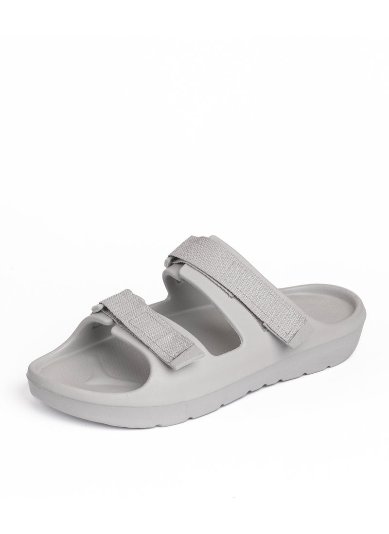 Onda - Scootch Double Buckle Slipper Grey For Men - Image 1