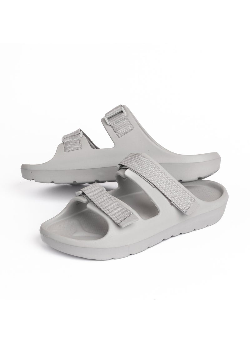 Onda Scootch Double Buckle Slipper Grey For Men  - Image 5