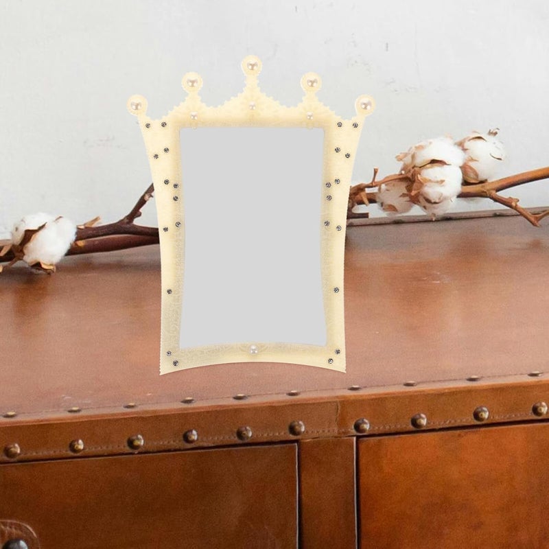 KALLORY Rustic Decorative Pearl Crown Picture Frame 6-inch 10.2x15.2cm Vintage Wedding Photo Display for Home Décor - Image 5