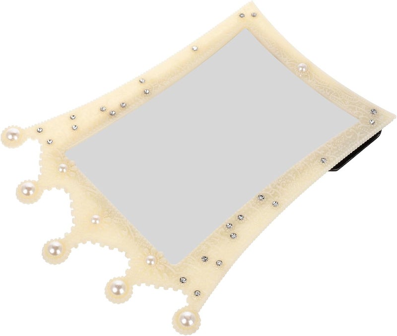 KALLORY Rustic Decorative Pearl Crown Picture Frame 6-inch 10.2x15.2cm Vintage Wedding Photo Display for Home Décor - Image 1