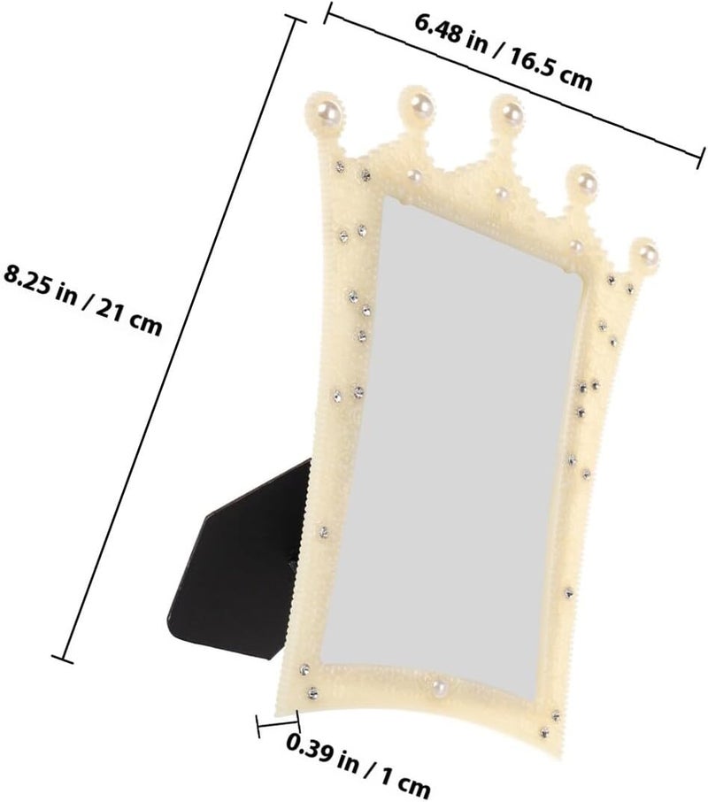 KALLORY Rustic Decorative Pearl Crown Picture Frame 6-inch 10.2x15.2cm Vintage Wedding Photo Display for Home Décor - Image 2