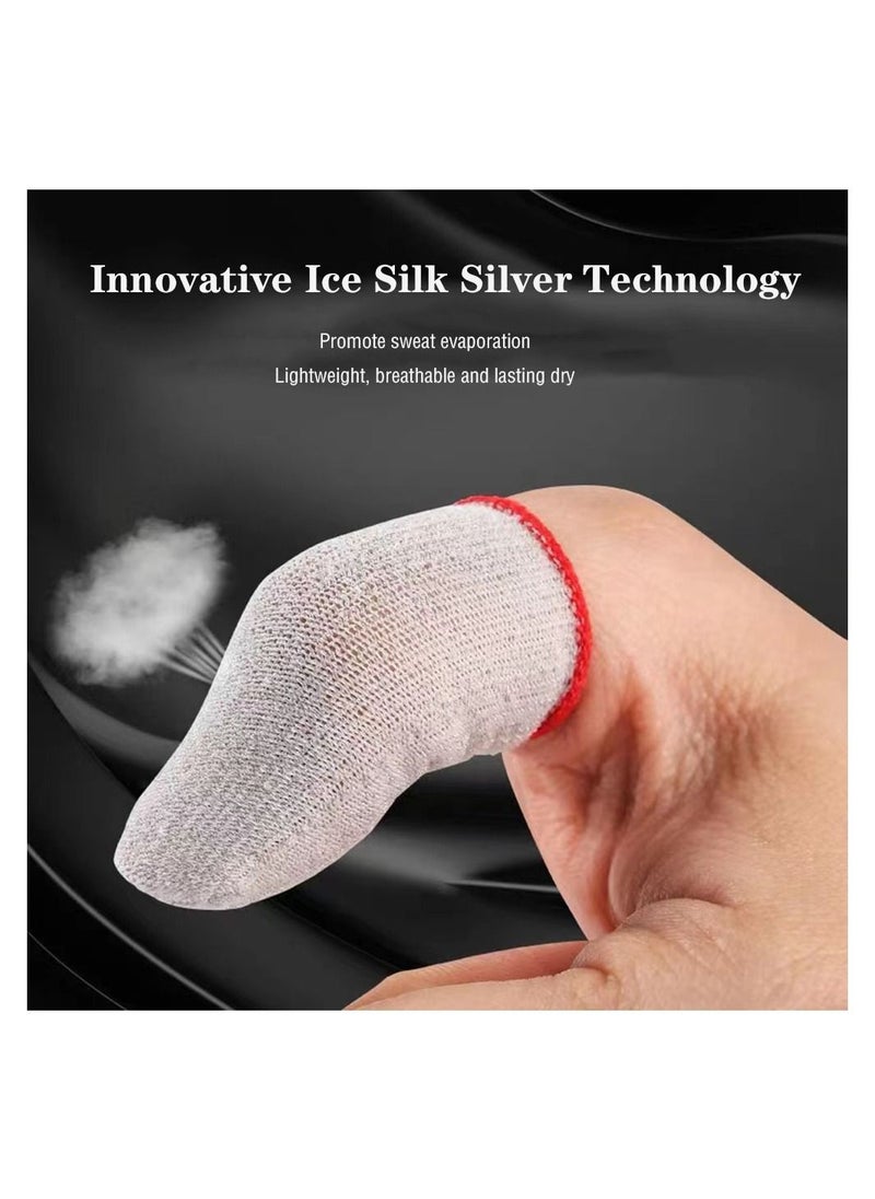 VILILY - 2 Piece Mobile Gaming Finger Sleeve Red/ White - Image 1